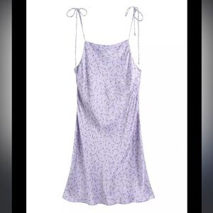 Zara Purple Lilac Floral Dress